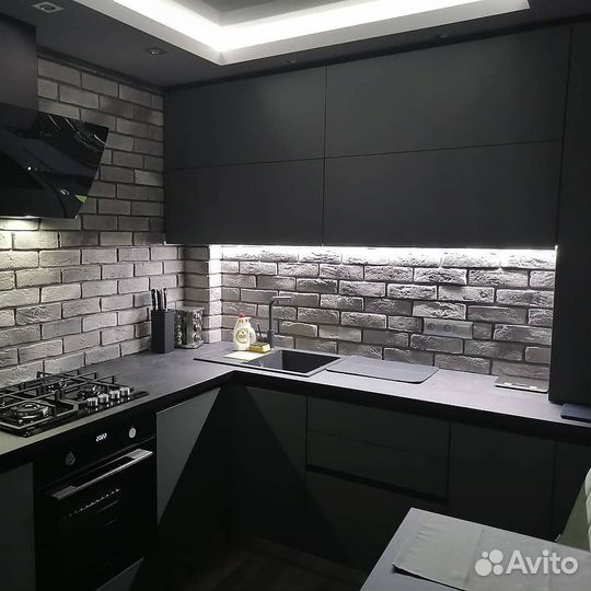 Кухни на заказ. Без ручек «Эконом»