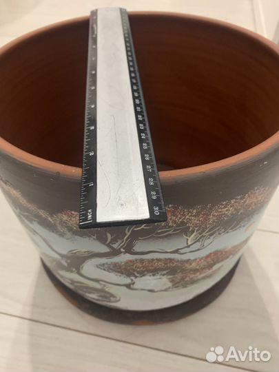 Керамический цветочный горшок