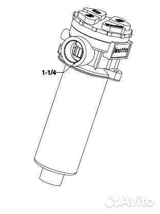 Погружной масляный сливной фильтр FLT 100-A25