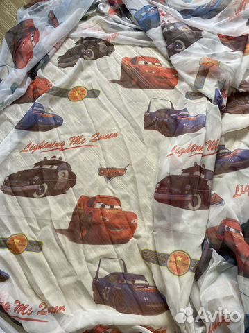 Продам б/у тюль в детскую «Тачки»