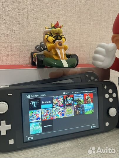 Nintendo Switch Lite Серый Прошитая 25 игр