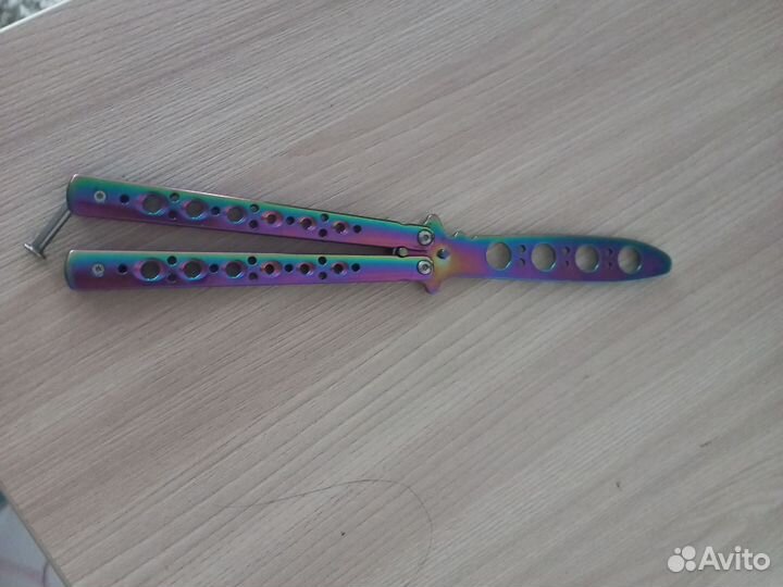 Треноровочный нож бабочка с клином 8.9 см