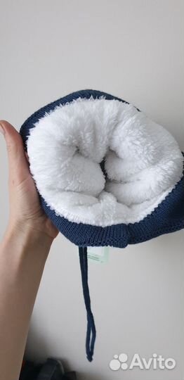 Шапка зимняя новая р.48 (на 2-4года)