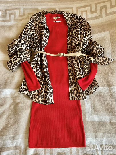 Рубашка,2платья,поло,ремень-вещи новые пакетом