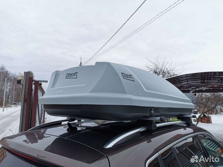 Автобокс Way-box 520 литров серо-чёрный