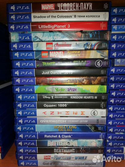 Игровые диски на ps4