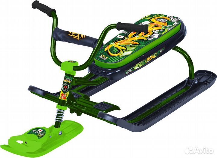 Снегокат,санки на лыжах новые Nika