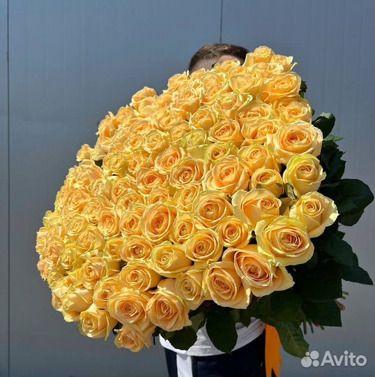 Букет из 101 розы, любой цвет и размер с доставкой