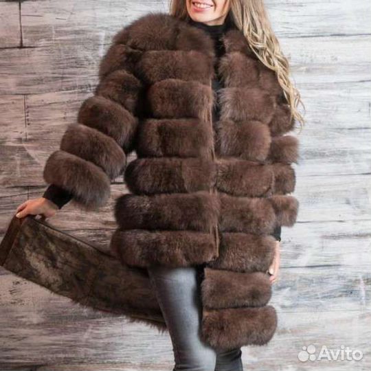 Шуба из песца