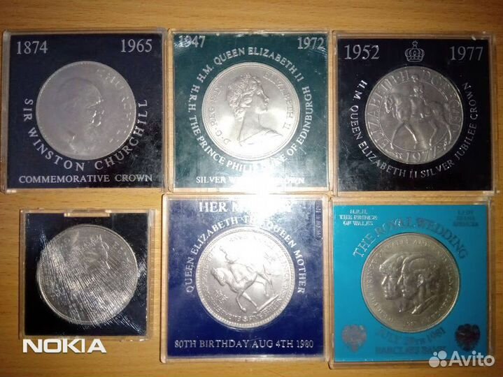 Коллекция юбилейных крон Великобритании