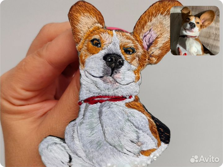 Вышивка портретов по фото ручной работы