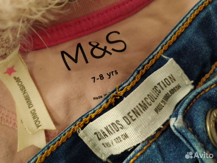 Фирменные вещи пакетом на девочку 122-128 см