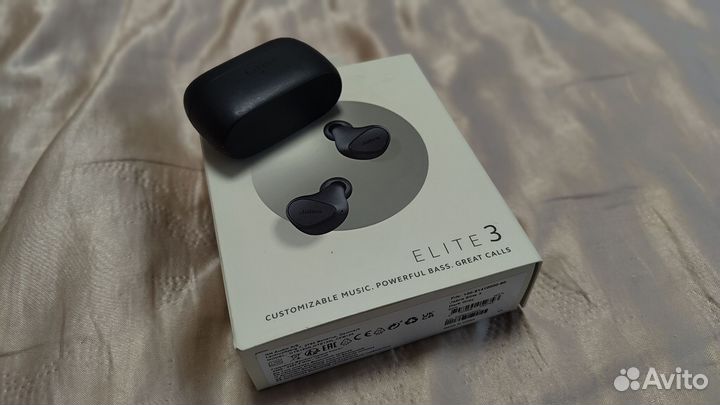 Наушники TWS Jabra Elite 3 серый