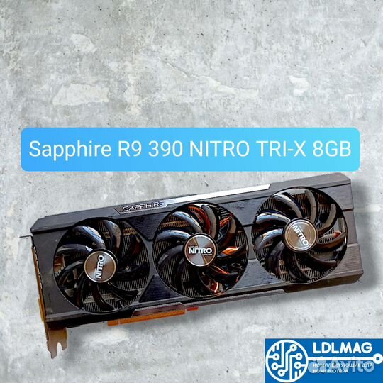 Видеокарта Sapphire R9 390 nitro TRI-X OC 8GB