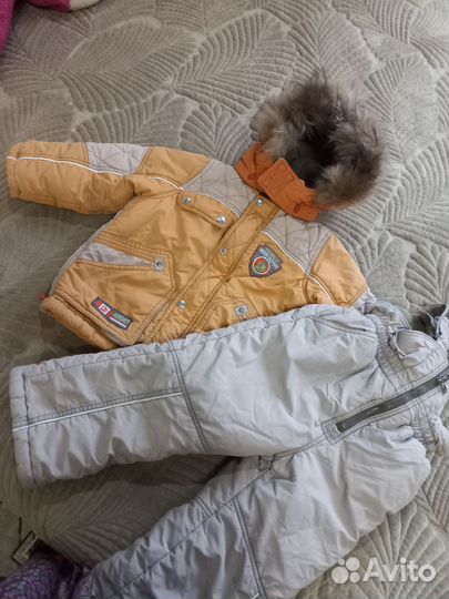 Зимний комбинезон с курткой 98 на мальчика бу