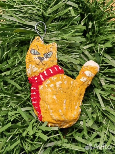 Ватные елочные игрушки