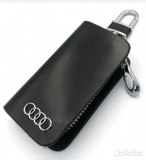 Кожаная ключница audi