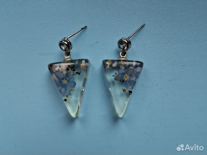 Серьги из эпоксидной смолы