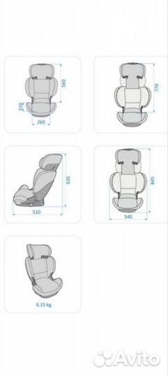 Детское автокресло 15 до 36 кг isofix
