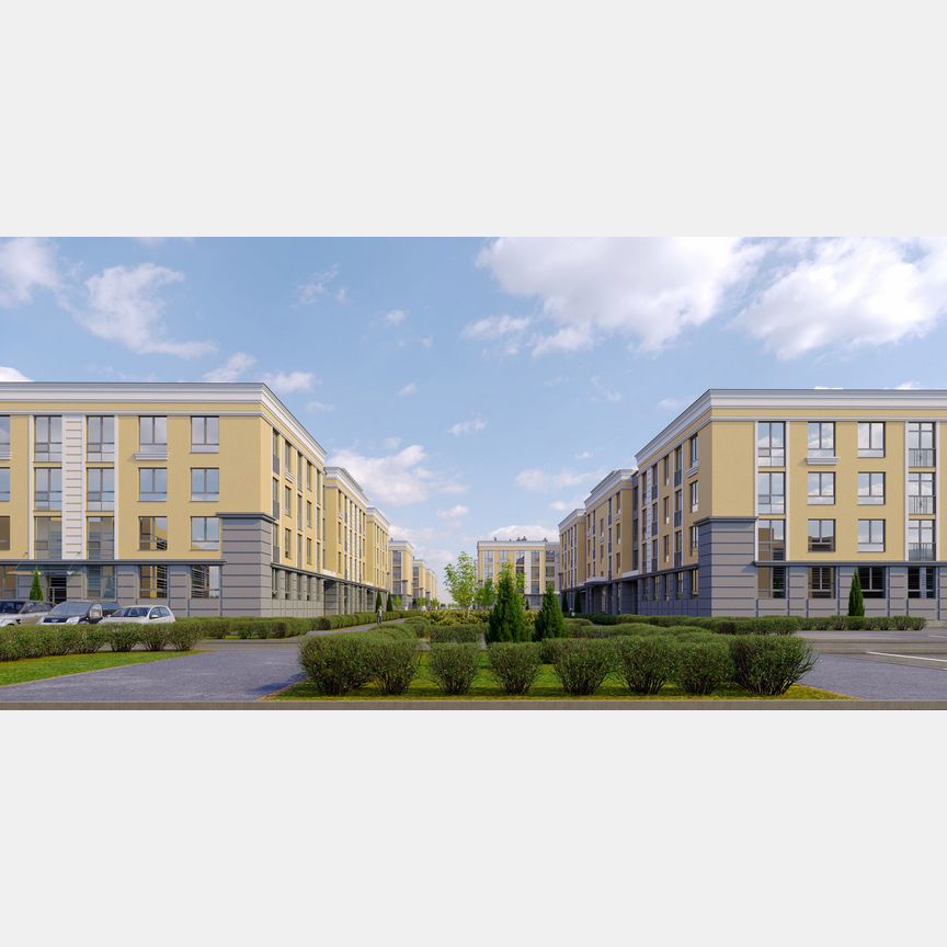 2-к. квартира, 61,6 м², 1/4 эт.