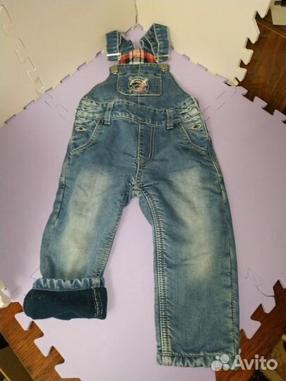 Полукомбинезон джинсовый