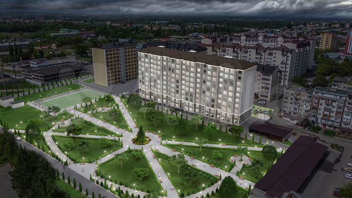 1-к. квартира, 54,2 м², 2/10 эт.