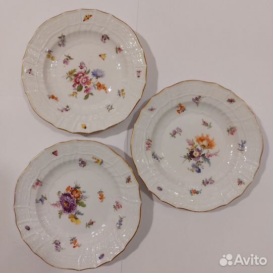 Тарелочки Мейсен Meissen фарфор