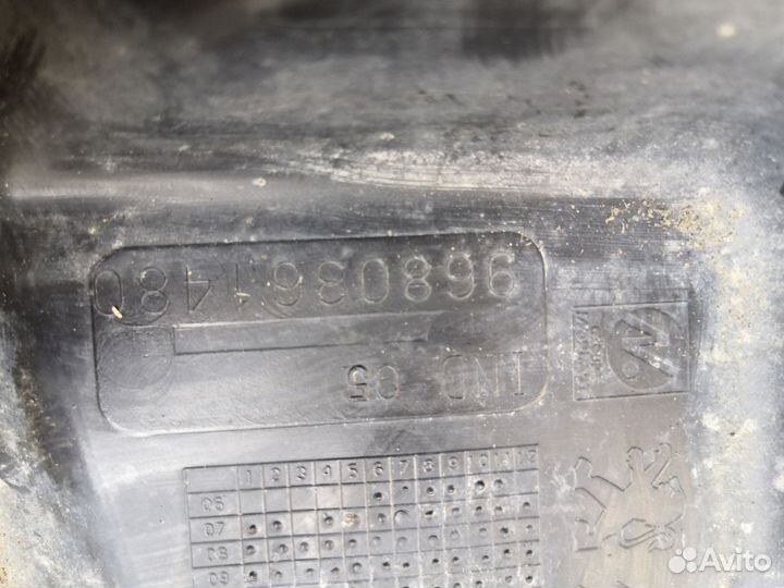 Воздуховод радиатора peugeot 308