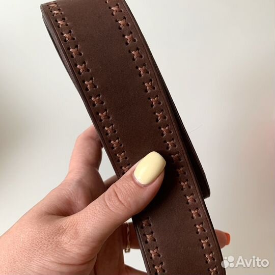 Мужской кожаный ремень ручной работы