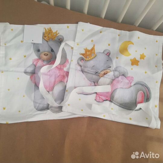 Чехлы на молнии для Бортиков подушек 4шт