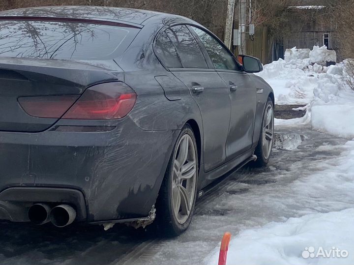 Накладки на пороги (лезвия) бмв f06 гранкупе