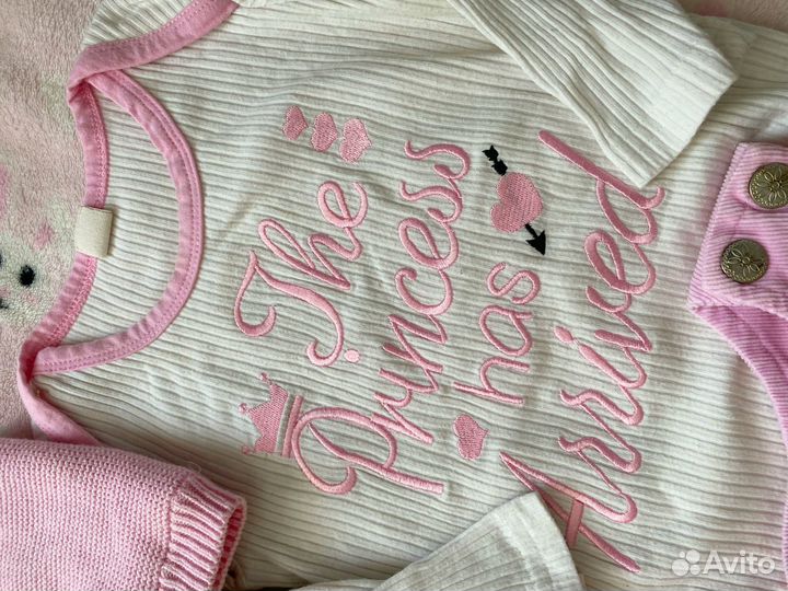 Пакет теплых вещей для девочки 86 см фирменых