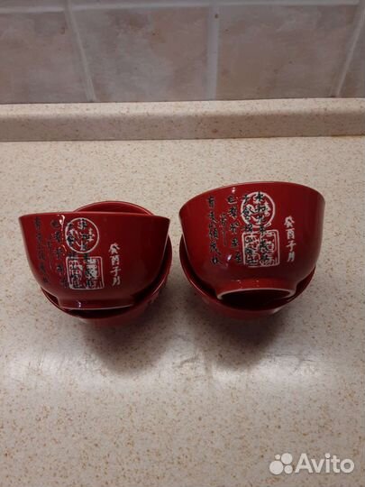 Чайный сервиз новый в деревянной коробке