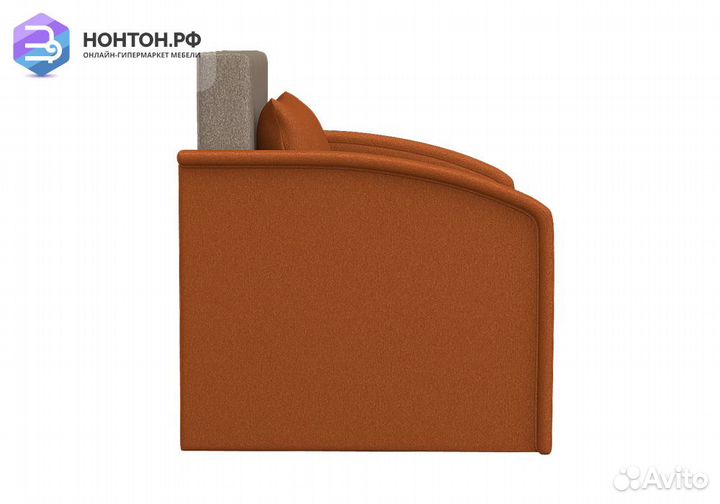 Диван выкатной Малыш 1000 оранжевый / бежевый