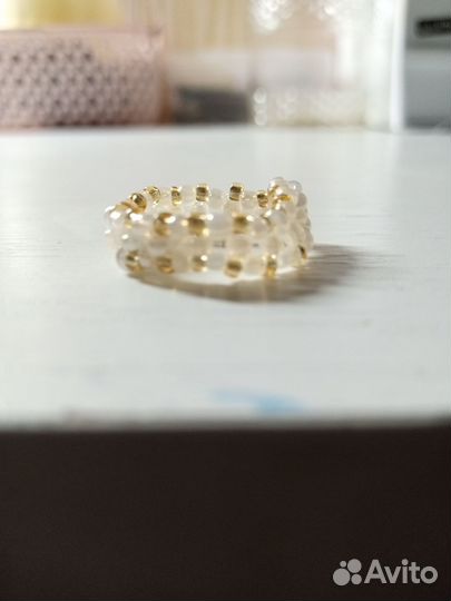 Кольцо из бисера