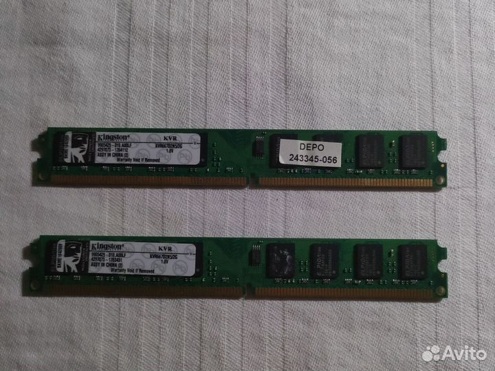 Оперативная память ddr2 2x2gb kingston