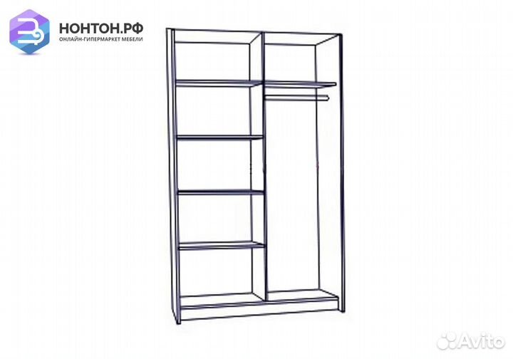 Шкаф-купе Европа 1.35 м