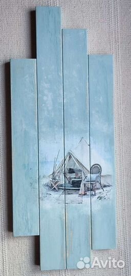 Интерьерная картина на рейках/ ключница