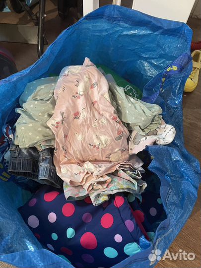 2 больших пакета детских вещей