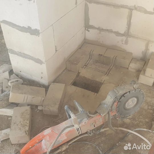 Алмазная резка/Проёмов, Бетона, Усиление проемов