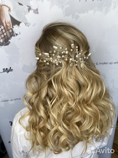 Украшение для волос на свадьбу, выпускной