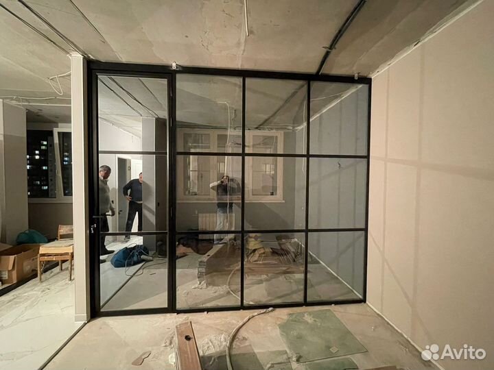 Стеклянные перегородки