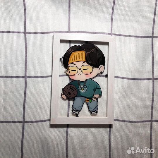 Аниме, рисунок на стекле, Бтс, Мин Юнги, Шуга