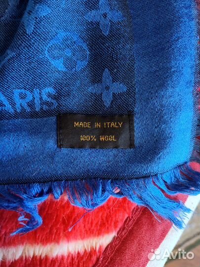 Шаль (с логотипом Louis Vuitton) Синяя