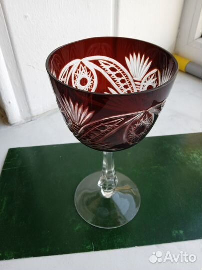 Бокал марганцевый хрусталь