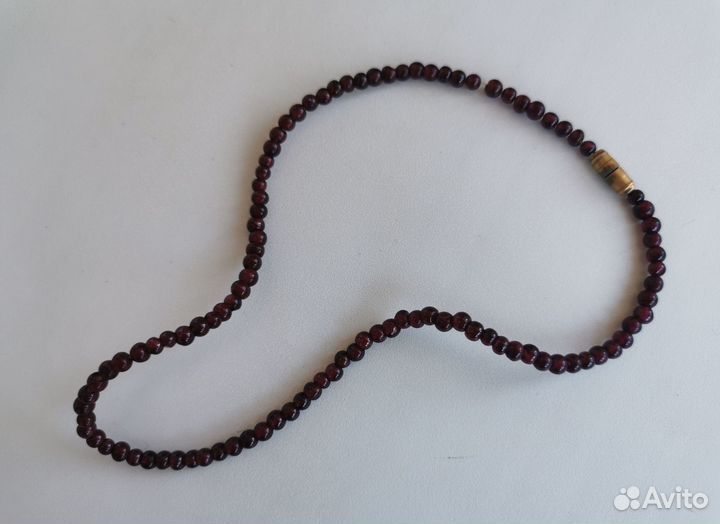 Бусины жемчуг гранат
