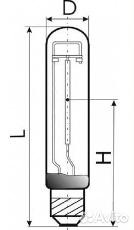 Лампа днат 1000 вт (Е40) luxe