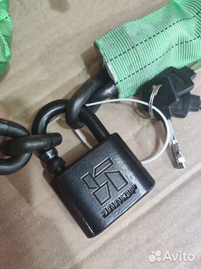 Цепь каленая противоугонная с замком