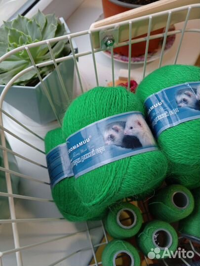 Пряжа пух норки