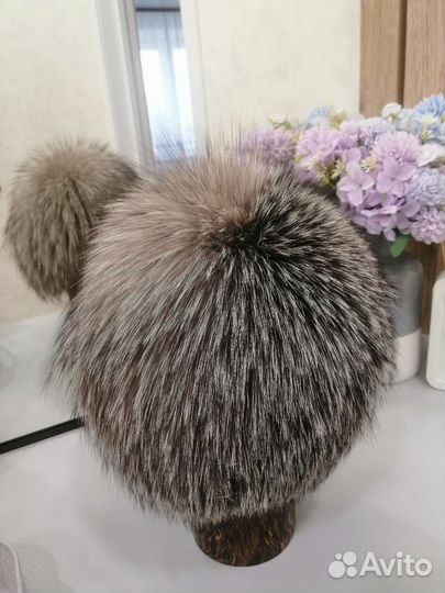 Шапка женская чернобурка